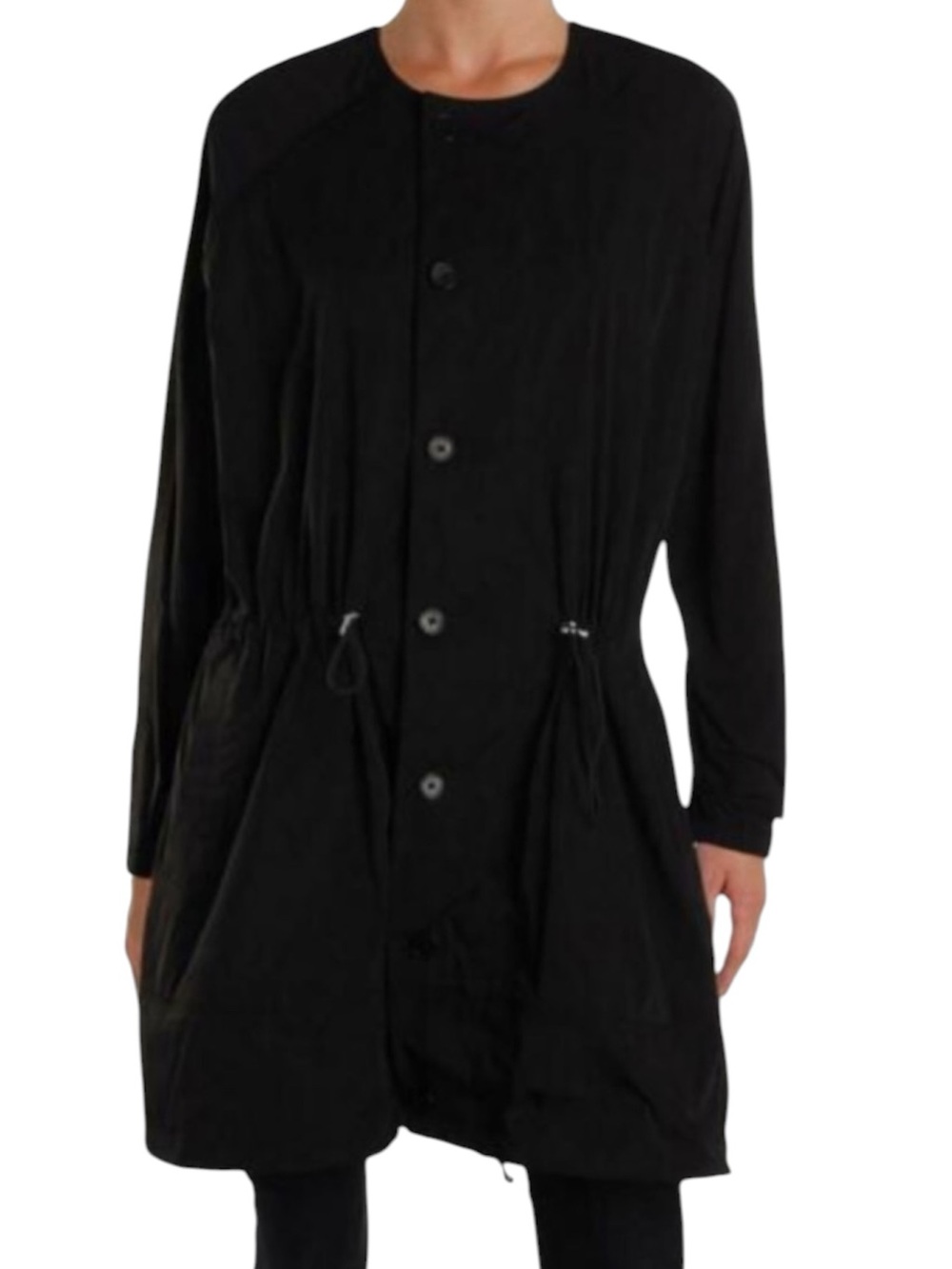 Lauren Ralph Lauren Jacket Utility Anorak Rain Coat Black Button Front Sze Small